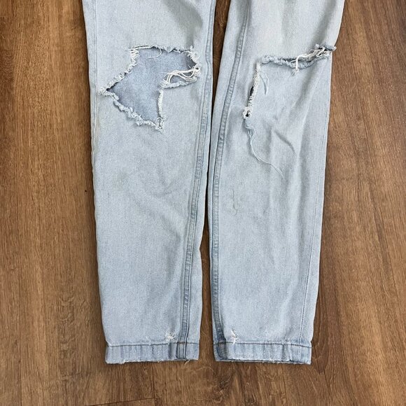 Divided Boyfriend Fit Patches Slim Low Jeans Sz 10 - Picture 11 of 15